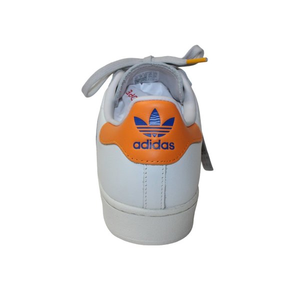 Adidas Superstar 'White Orange Rush Snakeskin' Men's 10.5 NEW! FZ6476 - Picture 4 of 14